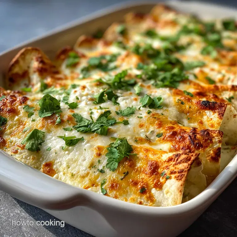 White Chicken Enchiladas: Creamy & Silky