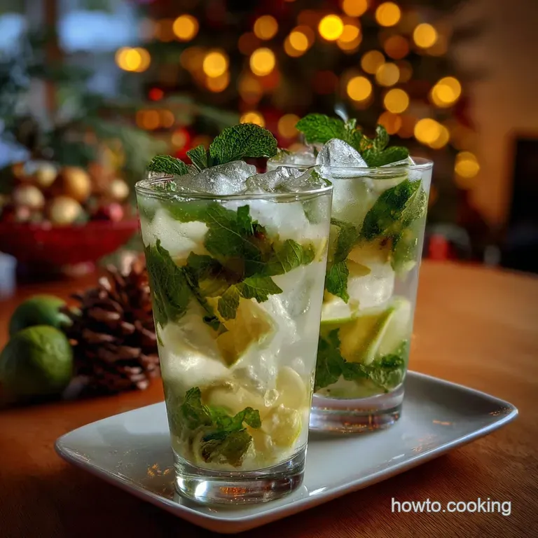 White Christmas Mojitos Perfect Festive Cocktails: Creamy & Bright