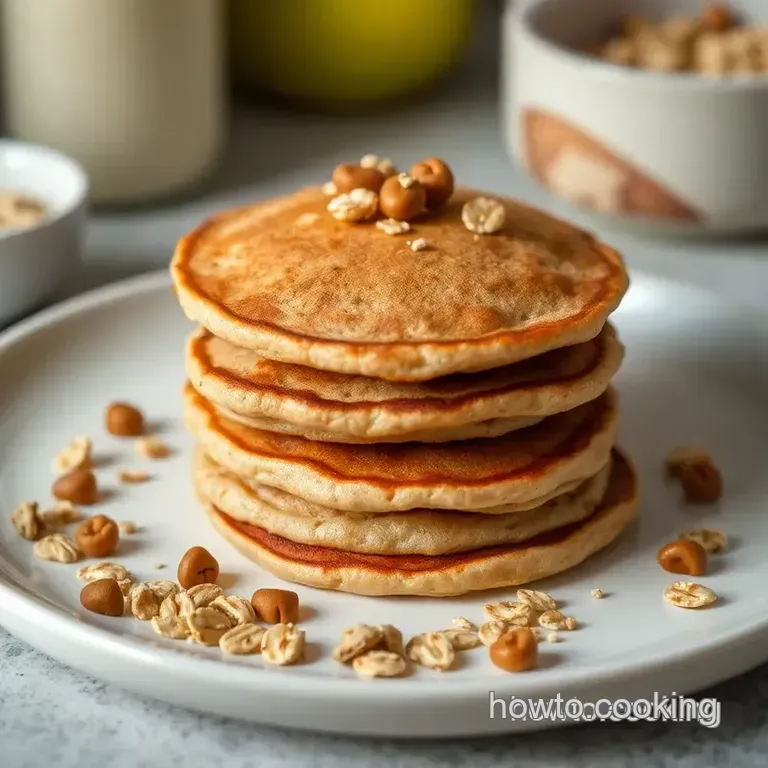 Wholesome Whole Grain Pancakes: A Nutty Delight for Breakfast presentation