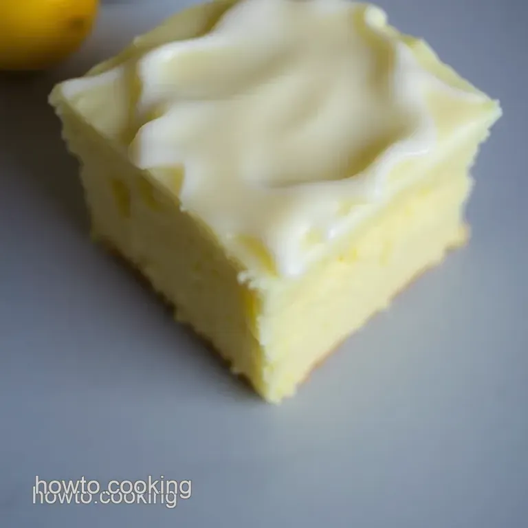 Zesty 4-Ingredient Lemon Cream Cheese Dump Cake presentation