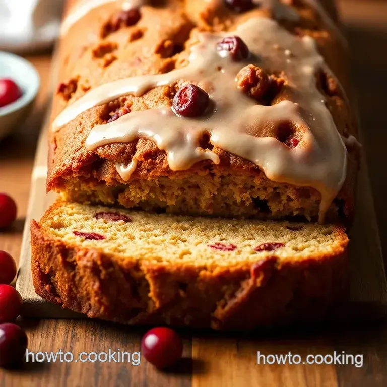 Zesty Cranberry Orange Loaf presentation