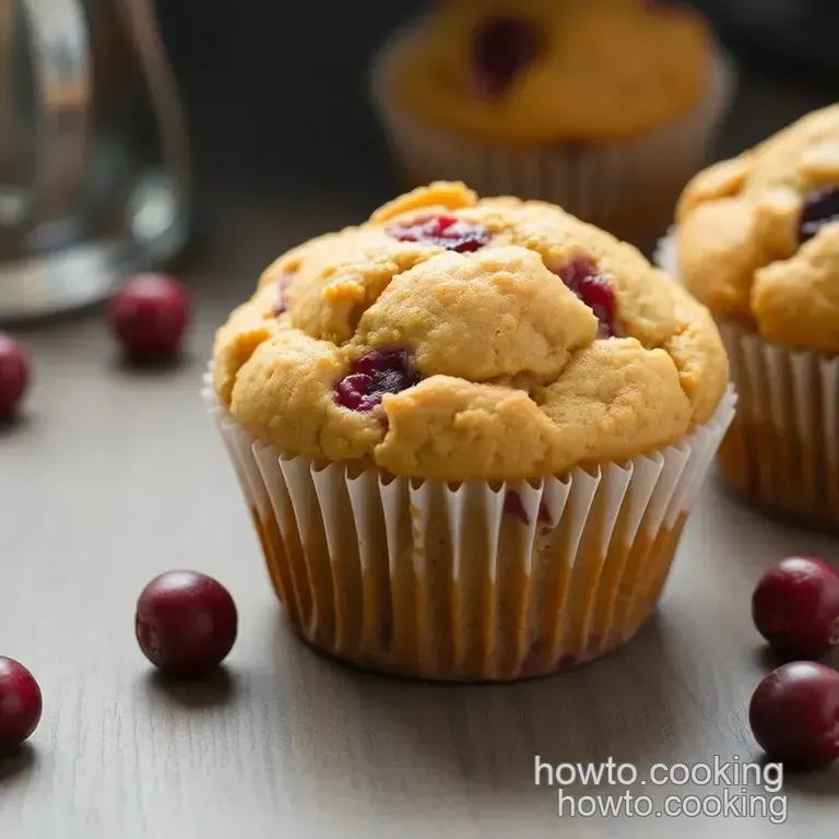 Zesty Cranberry Orange Muffins presentation