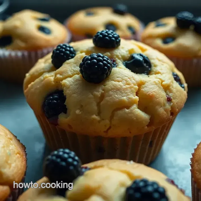 Zesty Lemon Blackberry Muffins: A Burst of Summer in Every Bite