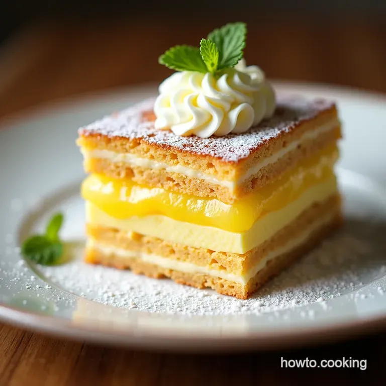 The Ultimate Zesty Lemon MilleFeuille Crispy Layers Silky Cr&egrave;me P&acirc;tissi&egrave;re