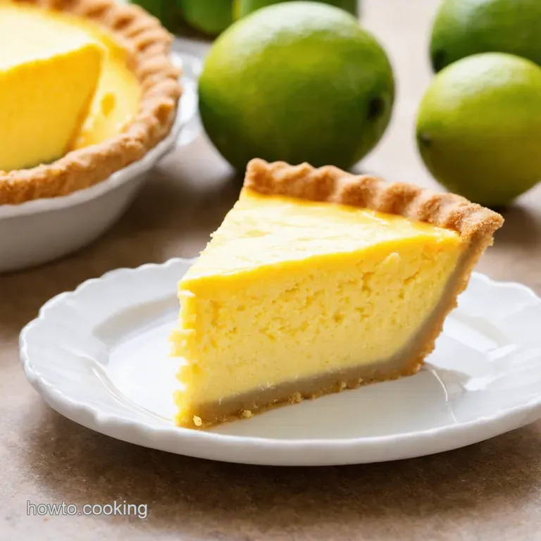 Zesty Lime Pie a Slice of Sunshine presentation