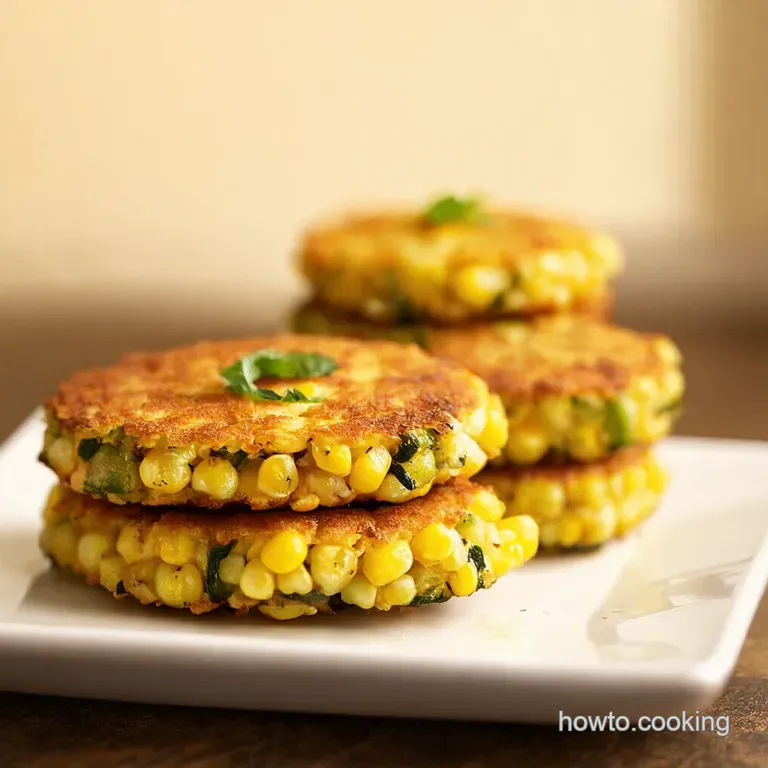Zucchini Corn Fritters Sunshine on a Plate presentation